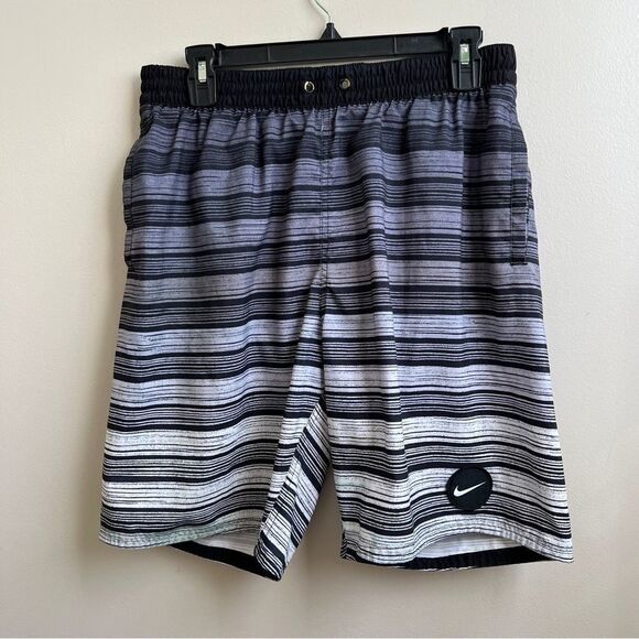 Nike striped swim trunk shorts board size Large - Picture 1 of 4